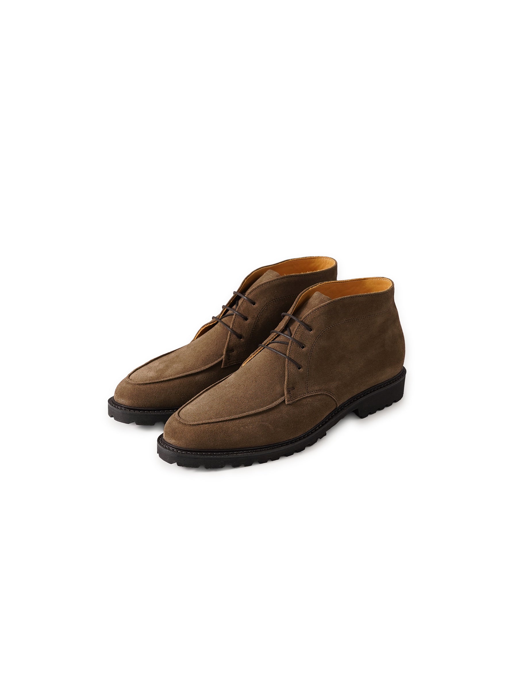 Taupe velor chukka boot